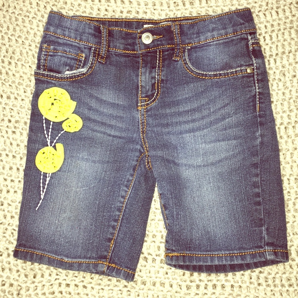 Girls LEI Low Rise Flowered Bottoms size 10 reg